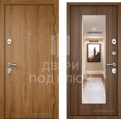 Дверь с зеркалом для дачи ДПК-10513
